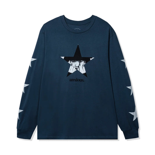 Sudadera de Manga Larga Anxiety Star de Cuello Redondo